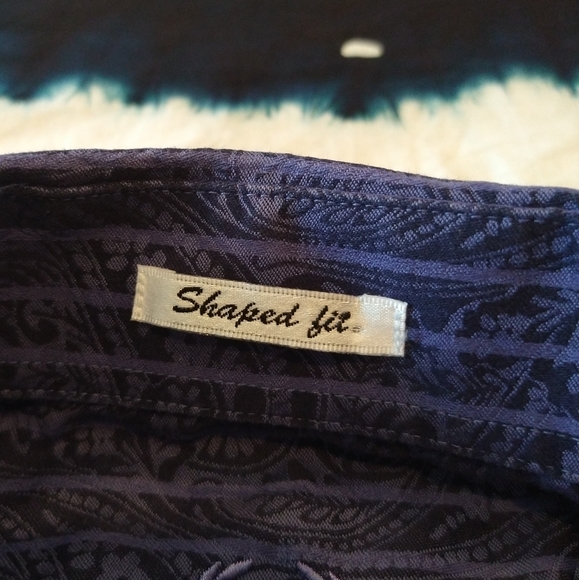 Bugatchi Uomo men's paisley print striped shirt - Picture 5 of 10